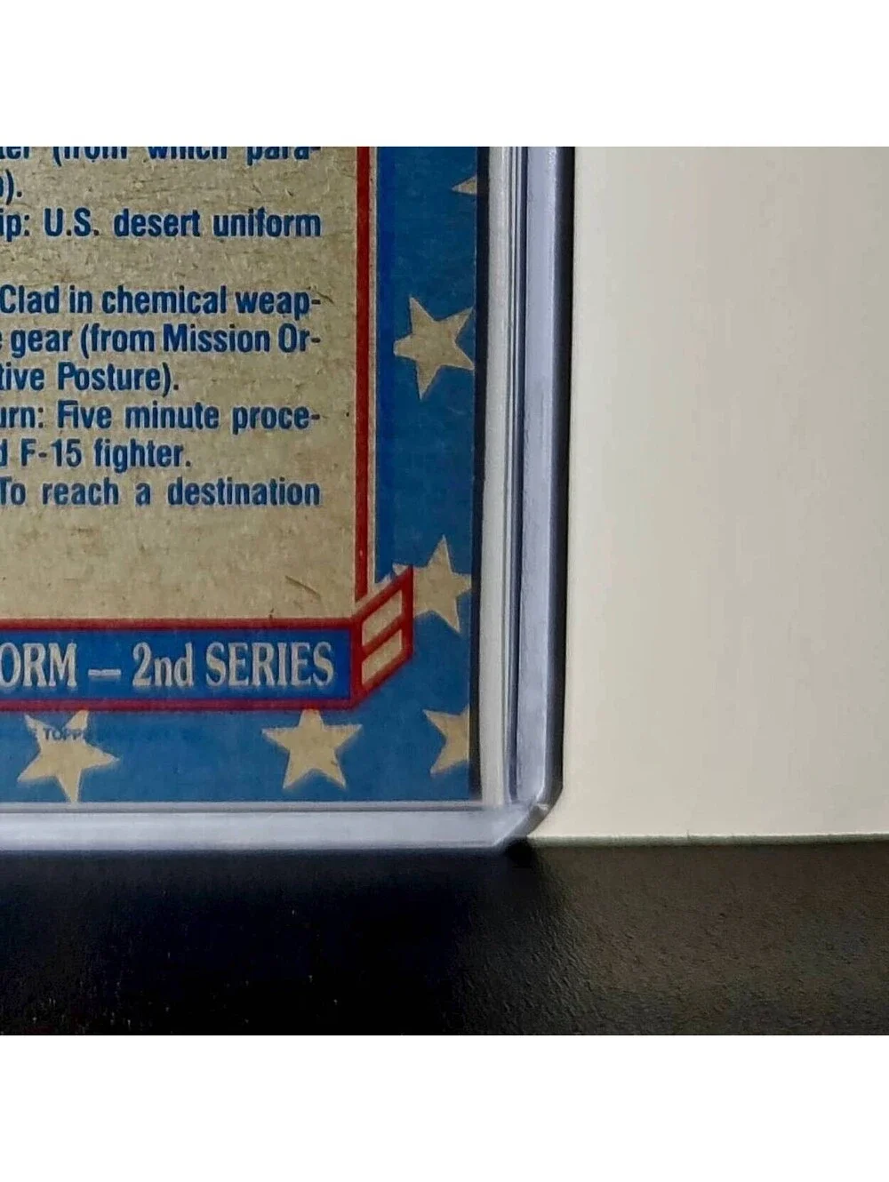 Desert Storm Slang 1991 Topps Desert Storm #145 Card